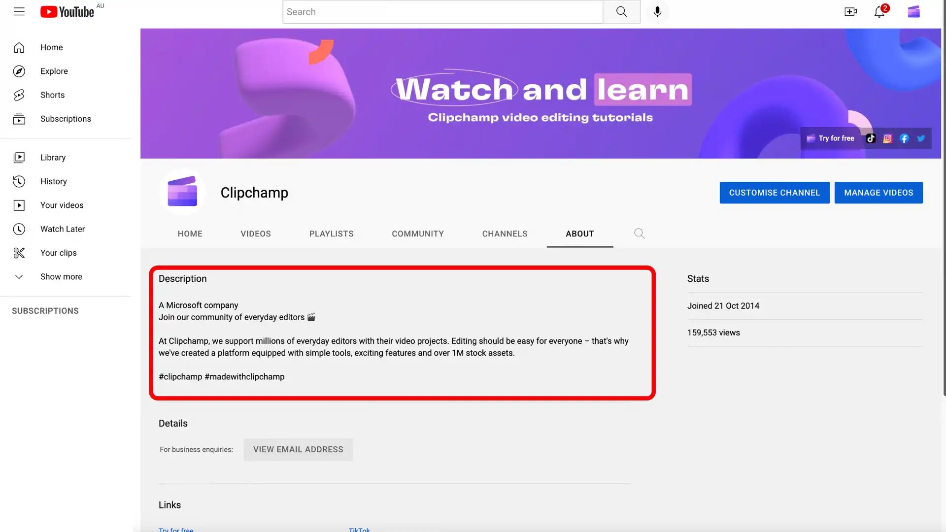 YouTube açıklamaları için ana kılavuz